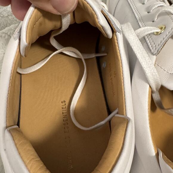 Want Les Essentiels White Leather Men’s 45 Made In Portugal